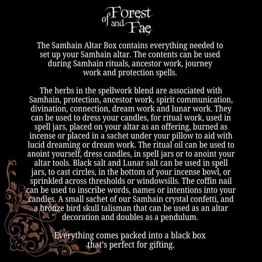 Samhain Altar Box • Witch kit for ritual & spells