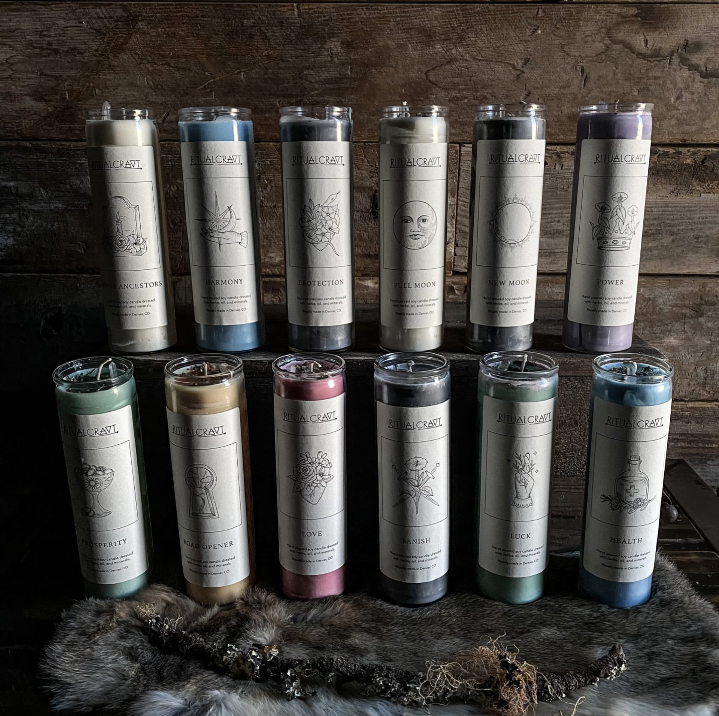 Prosperity. Dressed Candle.