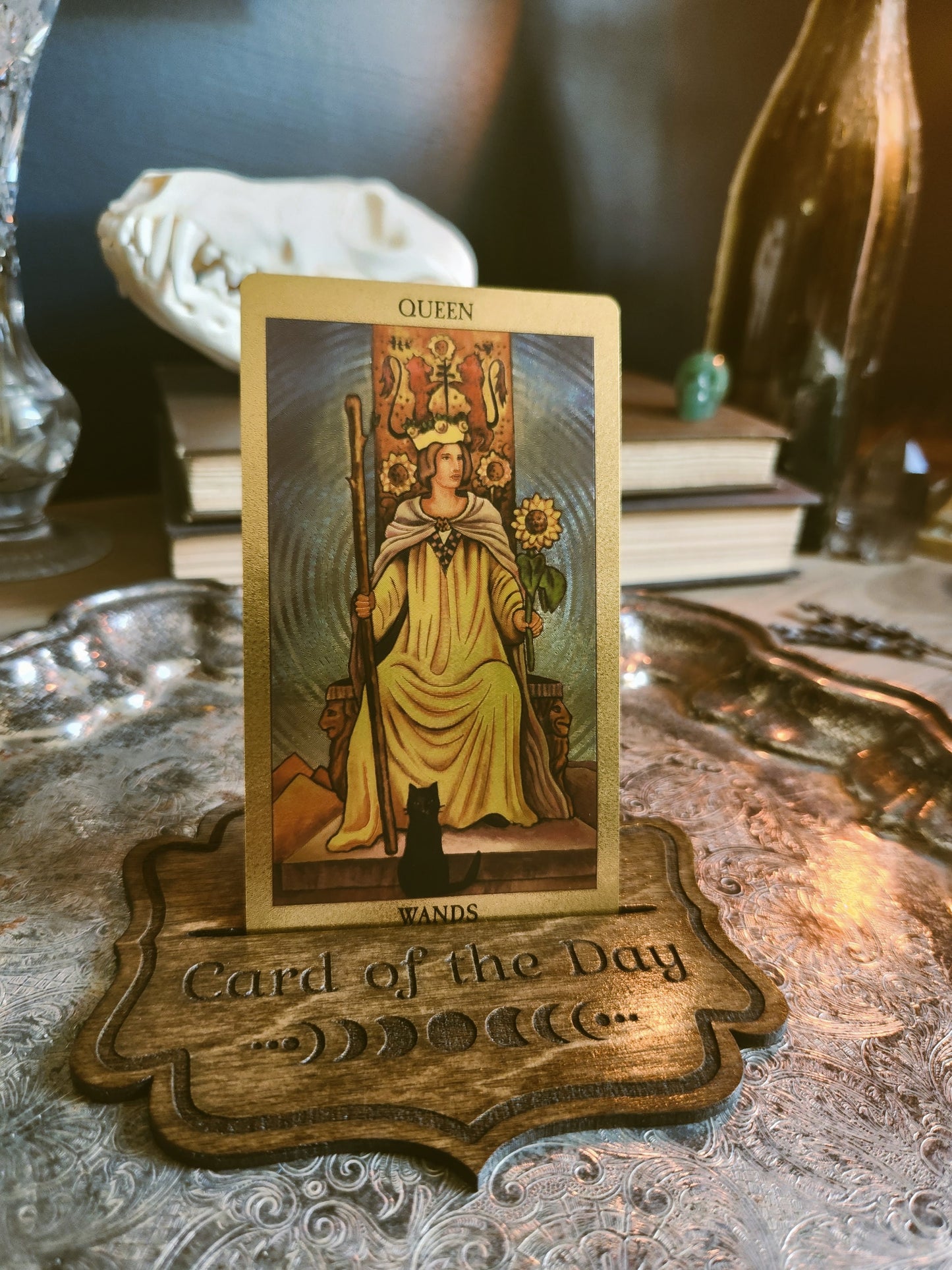 Card of the Day Tarot Stand, Wooden Tarot Card Holder