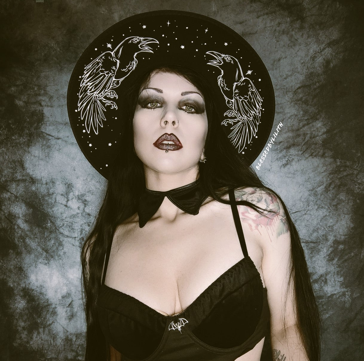Ravens Fedora Witch Hat