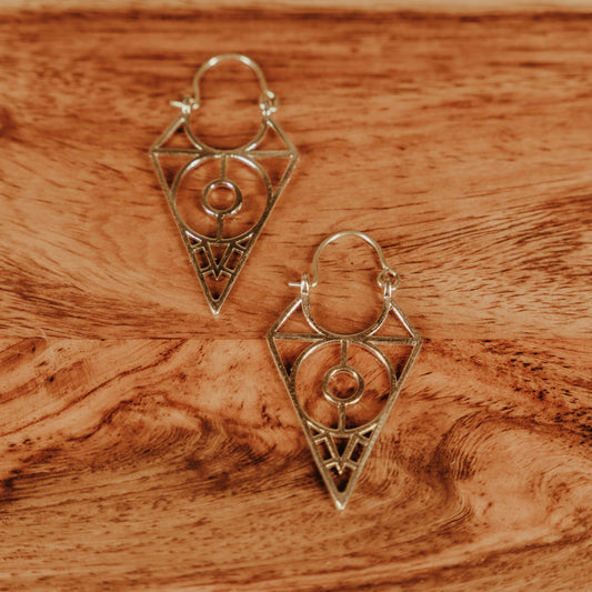 Gateway Earrings - Brass