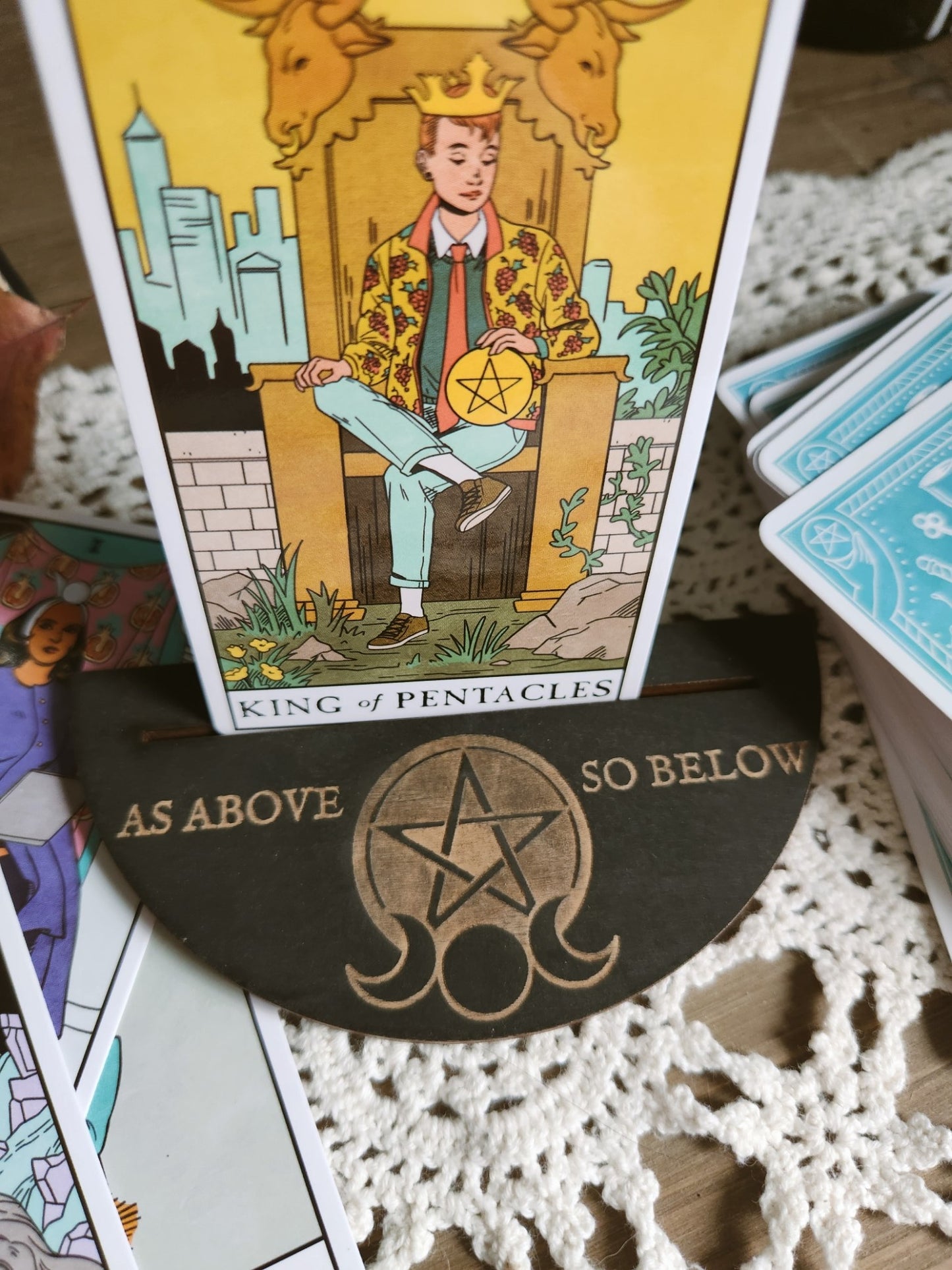 As Above So Below Tarot Card Stand