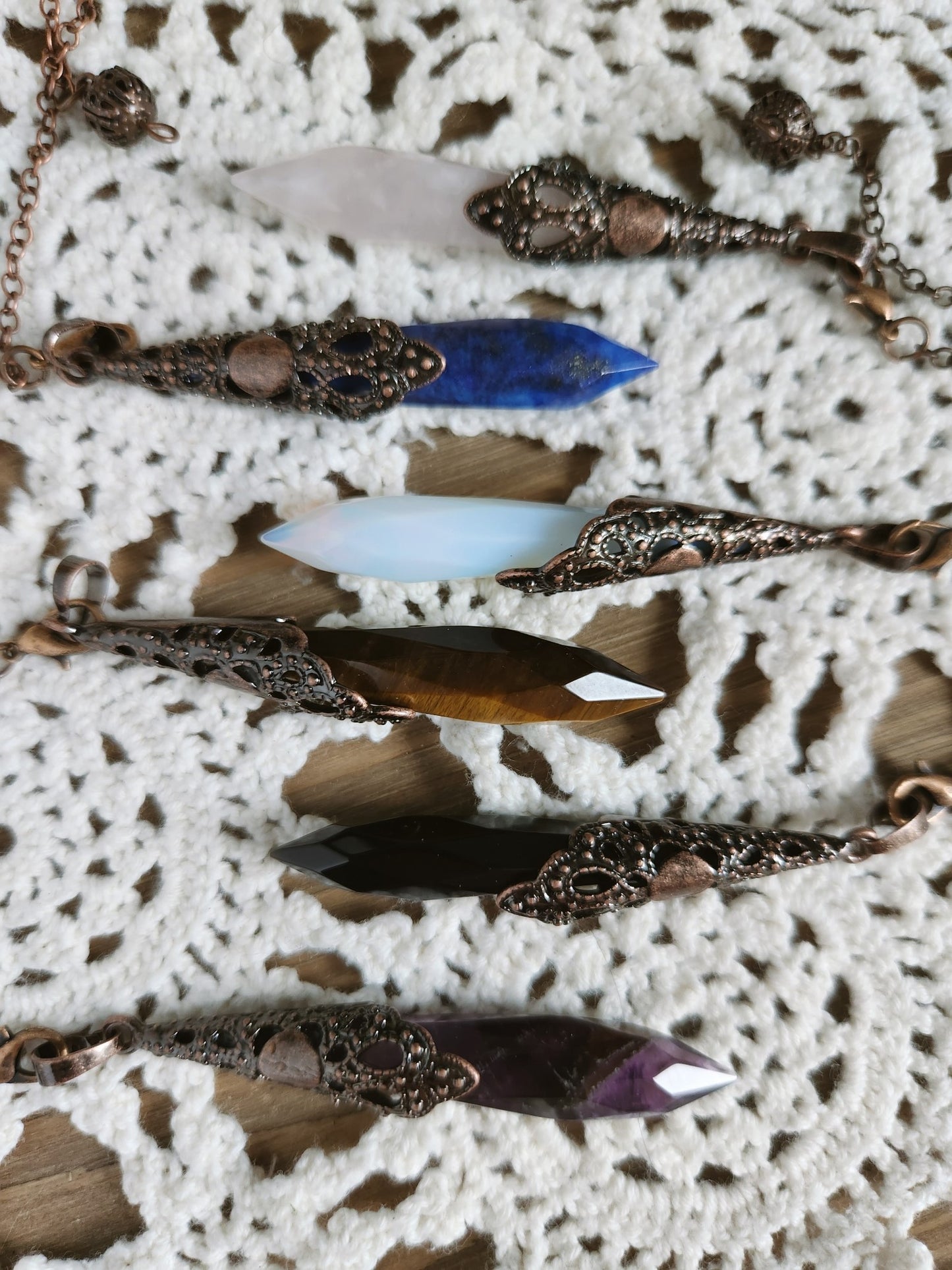 Opalite Copper Pendulum - "Balancing Energy & Spirit Communication"