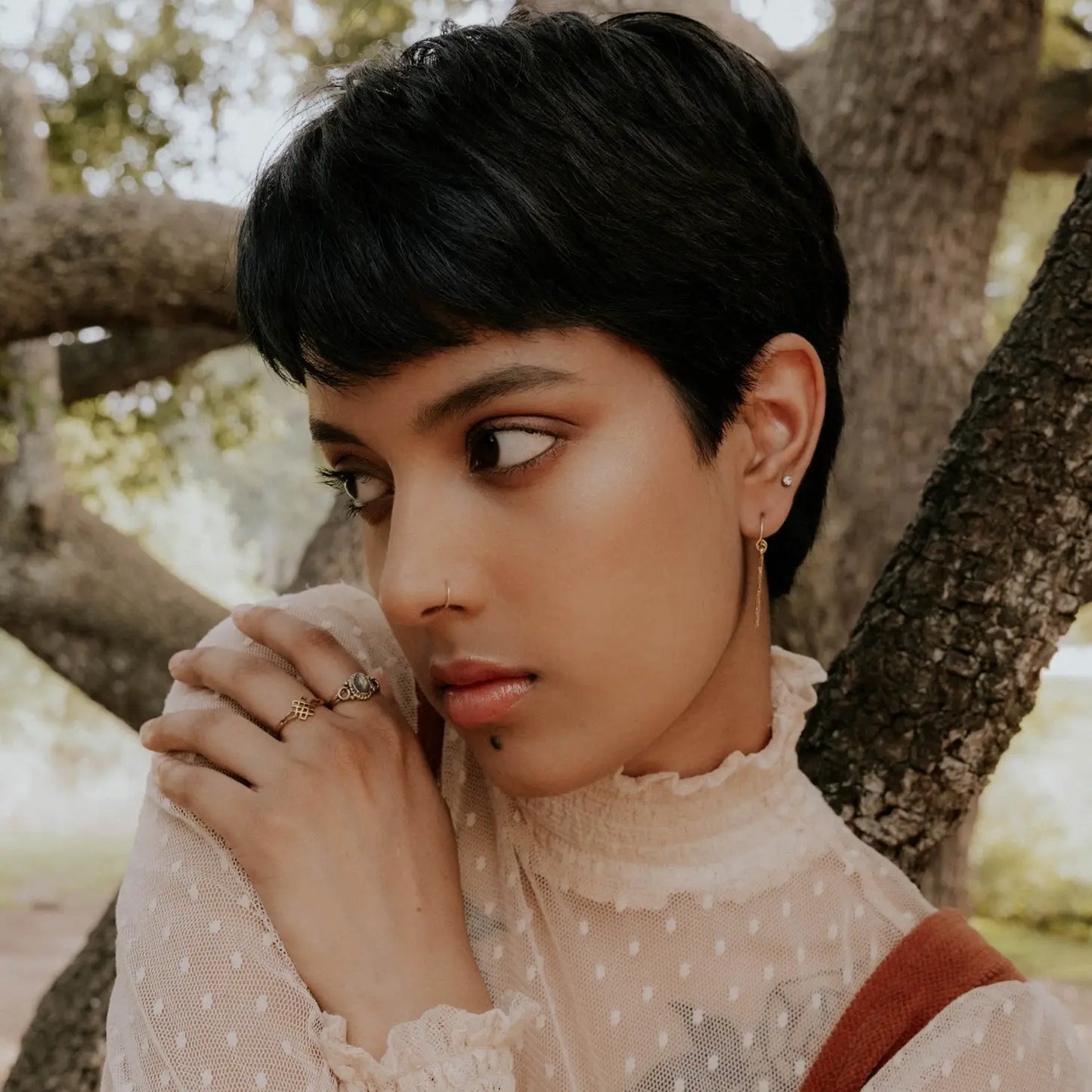 Eternal Knot Ring - Brass