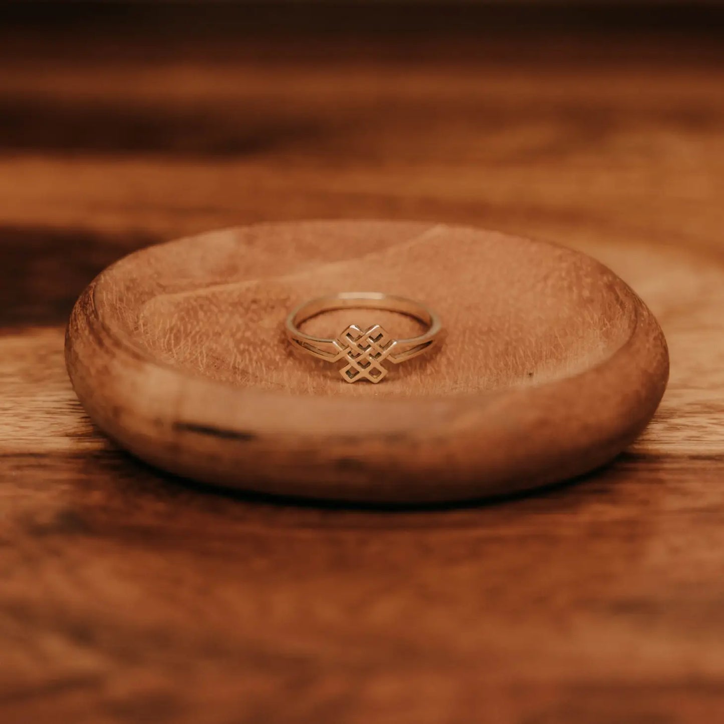 Eternal Knot Ring - Brass