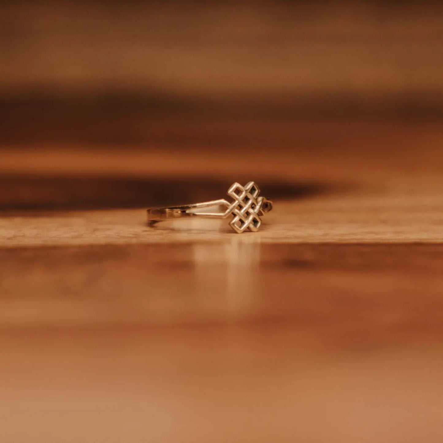 Eternal Knot Ring - Brass