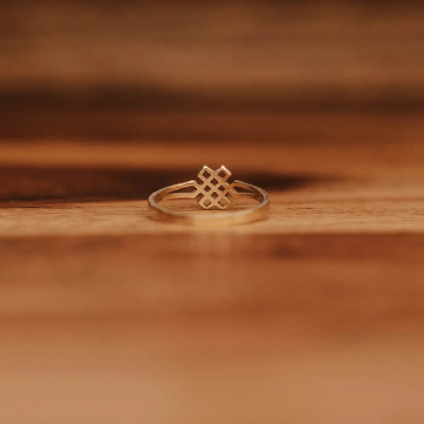 Eternal Knot Ring - Brass