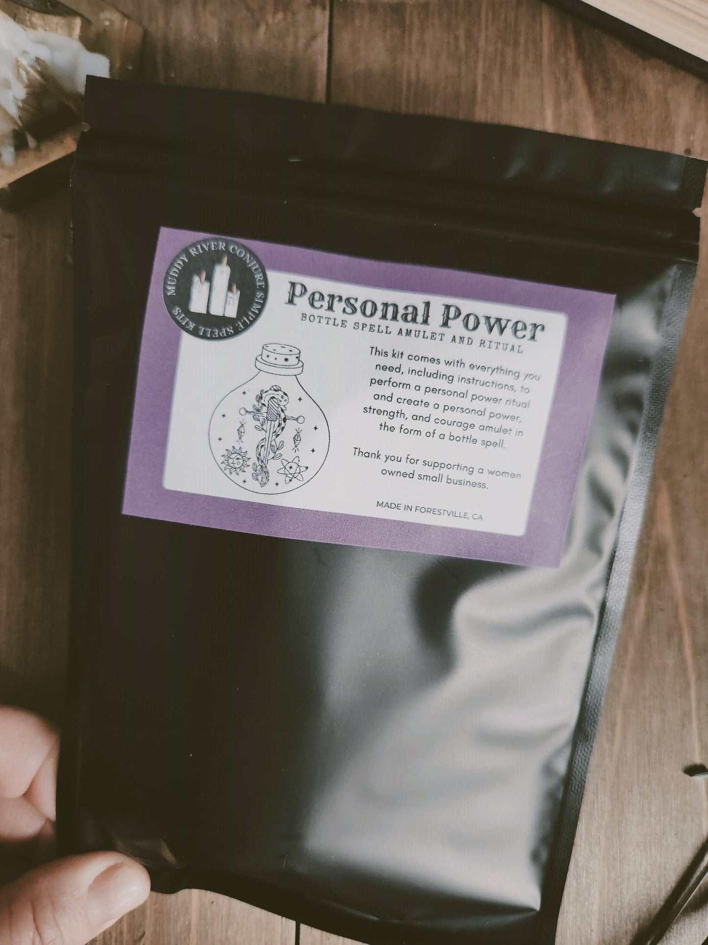 Personal Power Ritual and Bottle Spell Amulet Kit