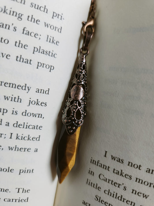 Tiger's Eye Copper Pendulum - "Spiritual Balance"