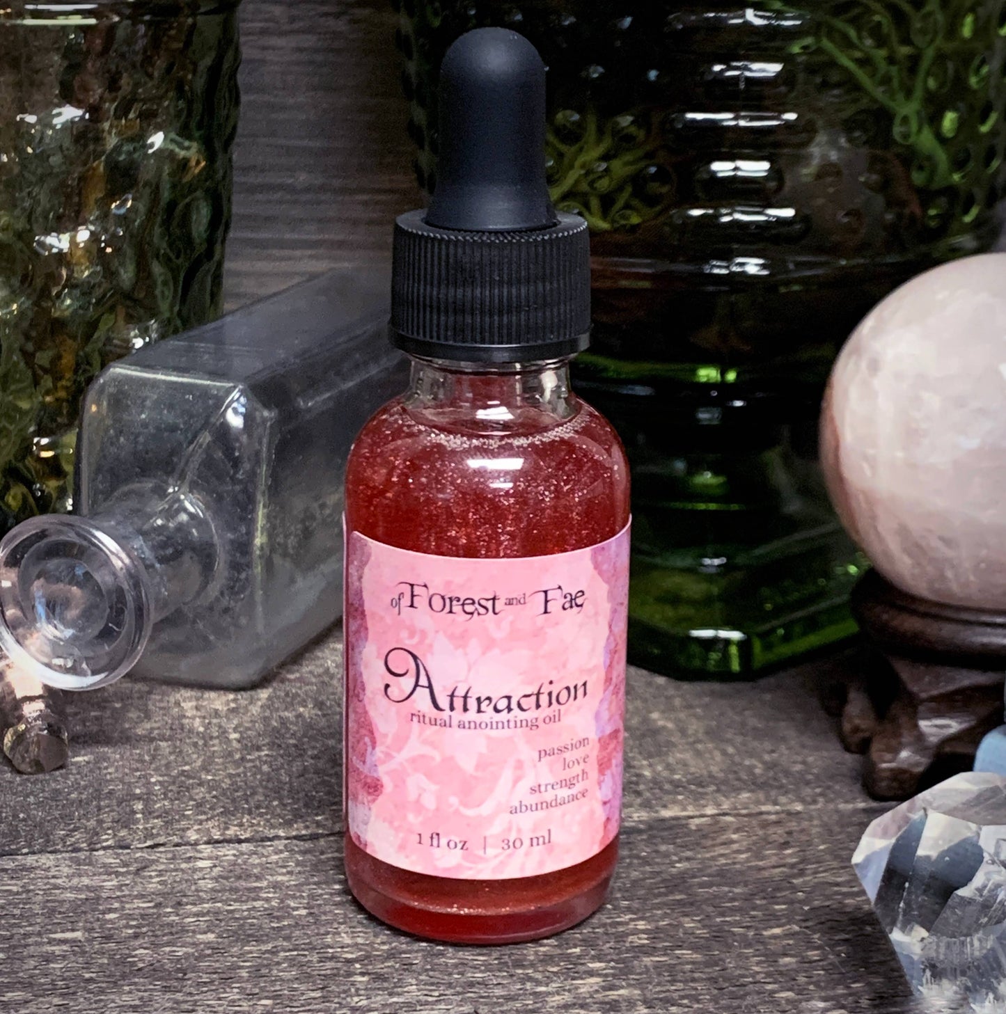 Attraction Ritual Oil • Witchy Love & Abundance Altar Oil