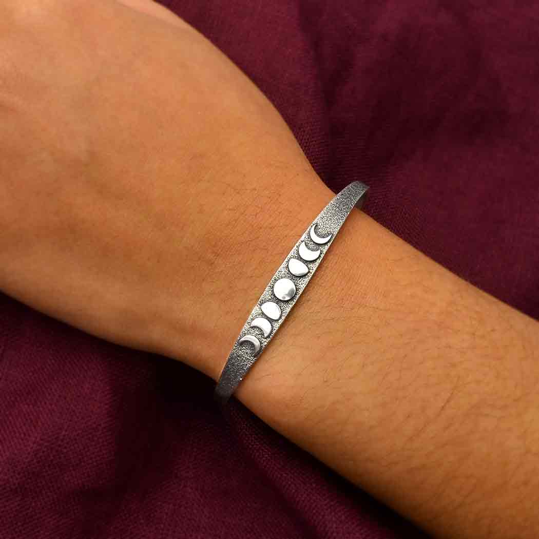 Moon Phase Bracelet: Sterling Silver