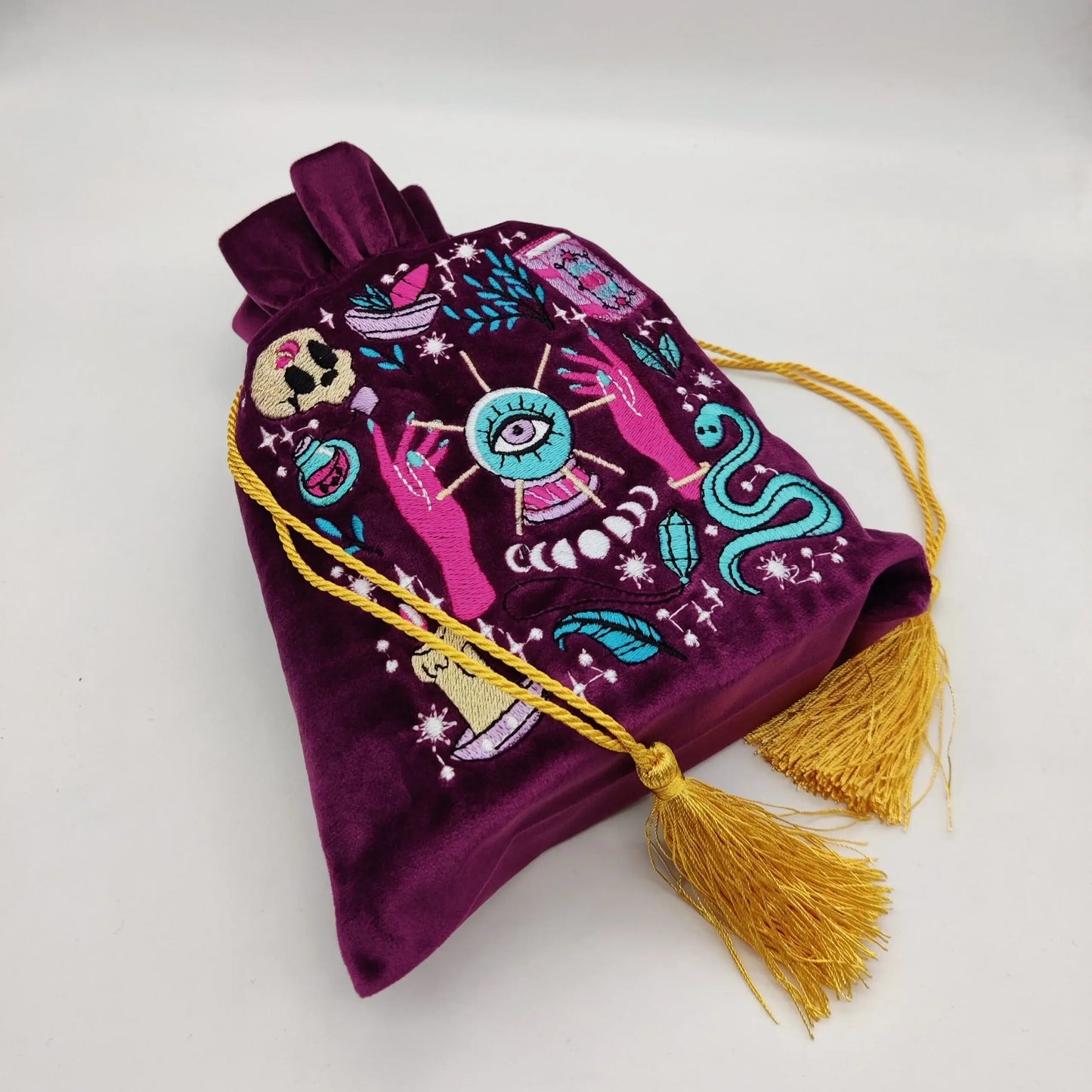 Witchy Purple Velvet Bag