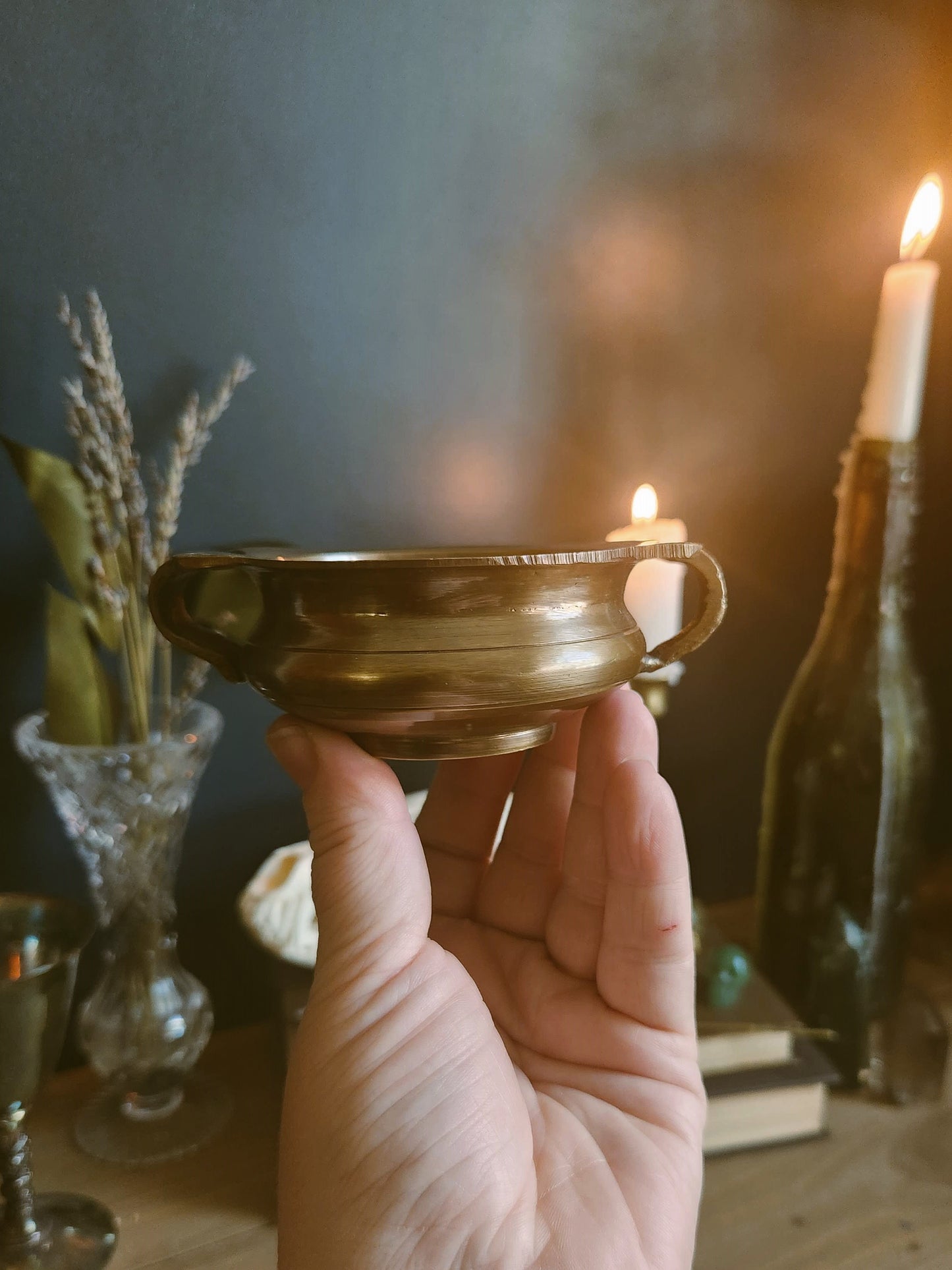 Tibetan Brass Bowl Burner