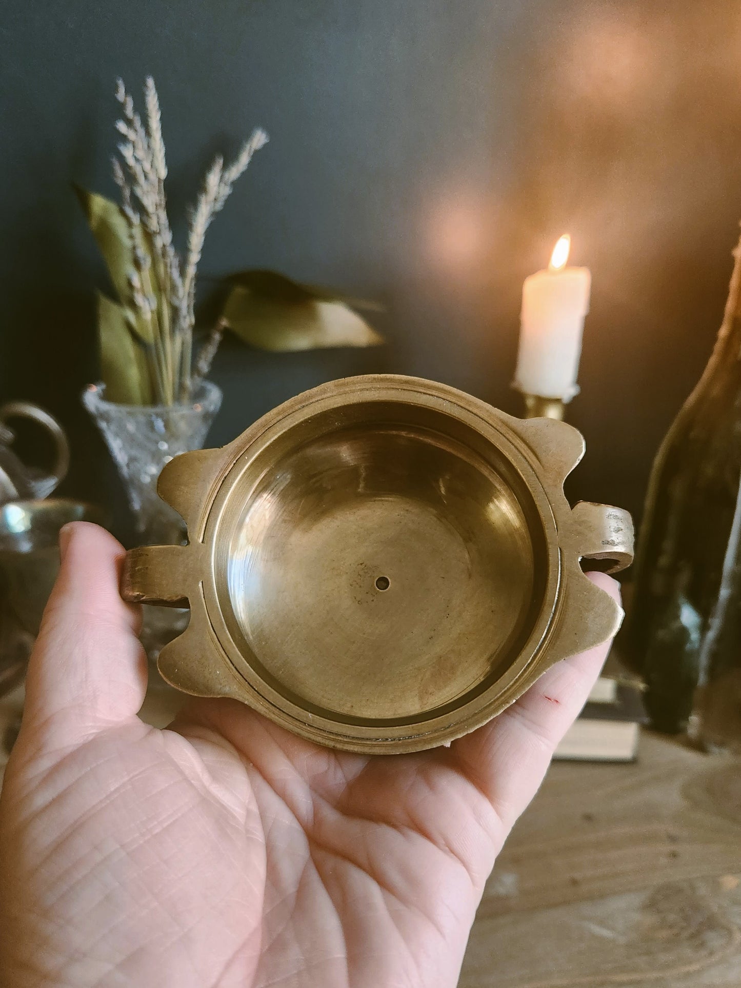 Tibetan Brass Bowl Burner