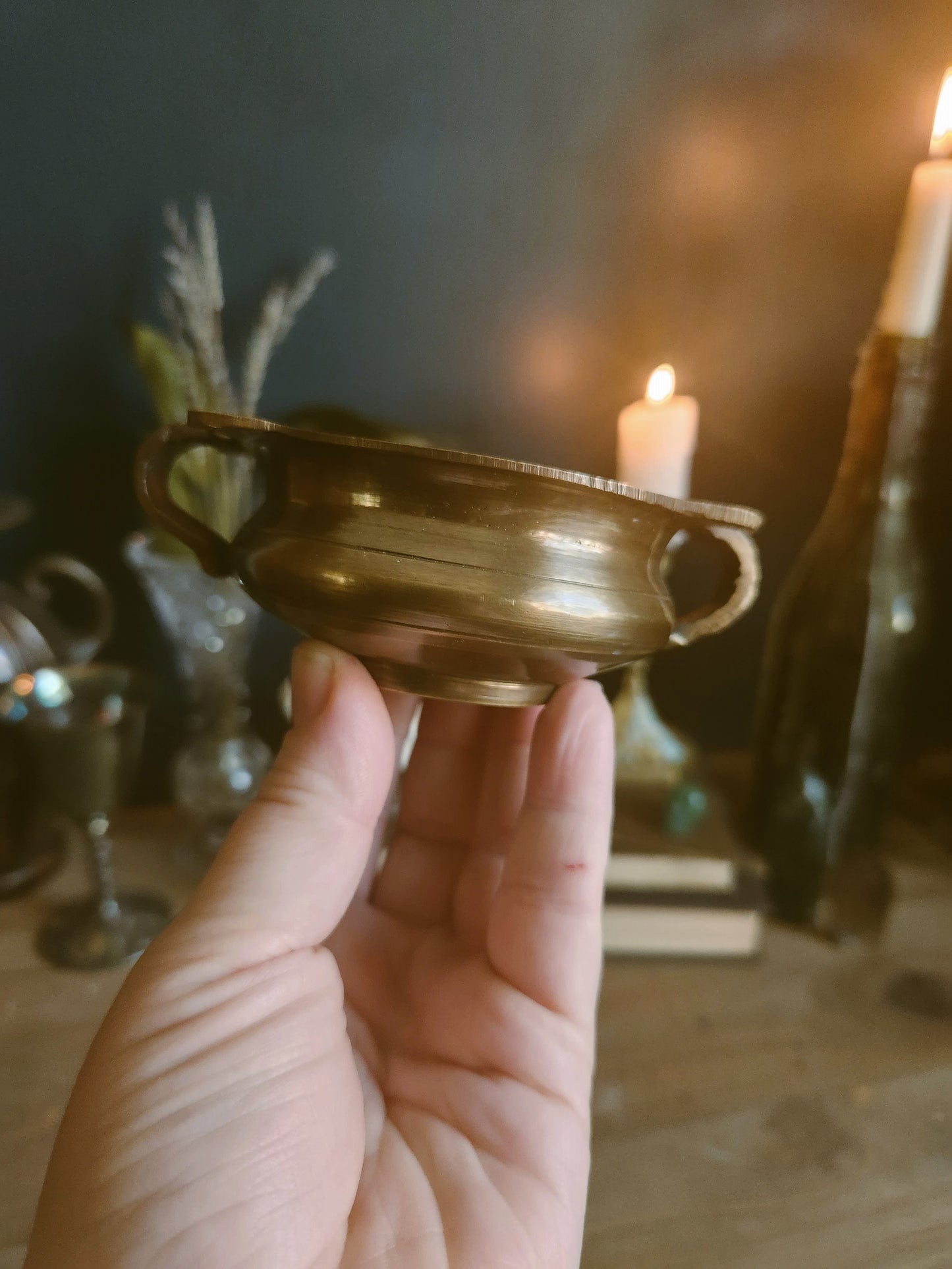 Tibetan Brass Bowl Burner