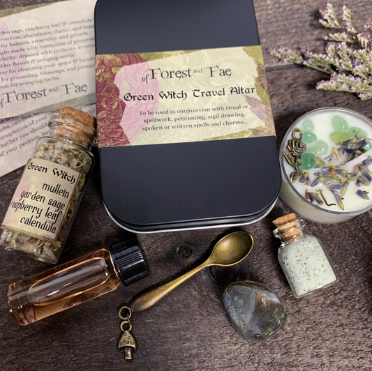 Green Witch Travel Altar