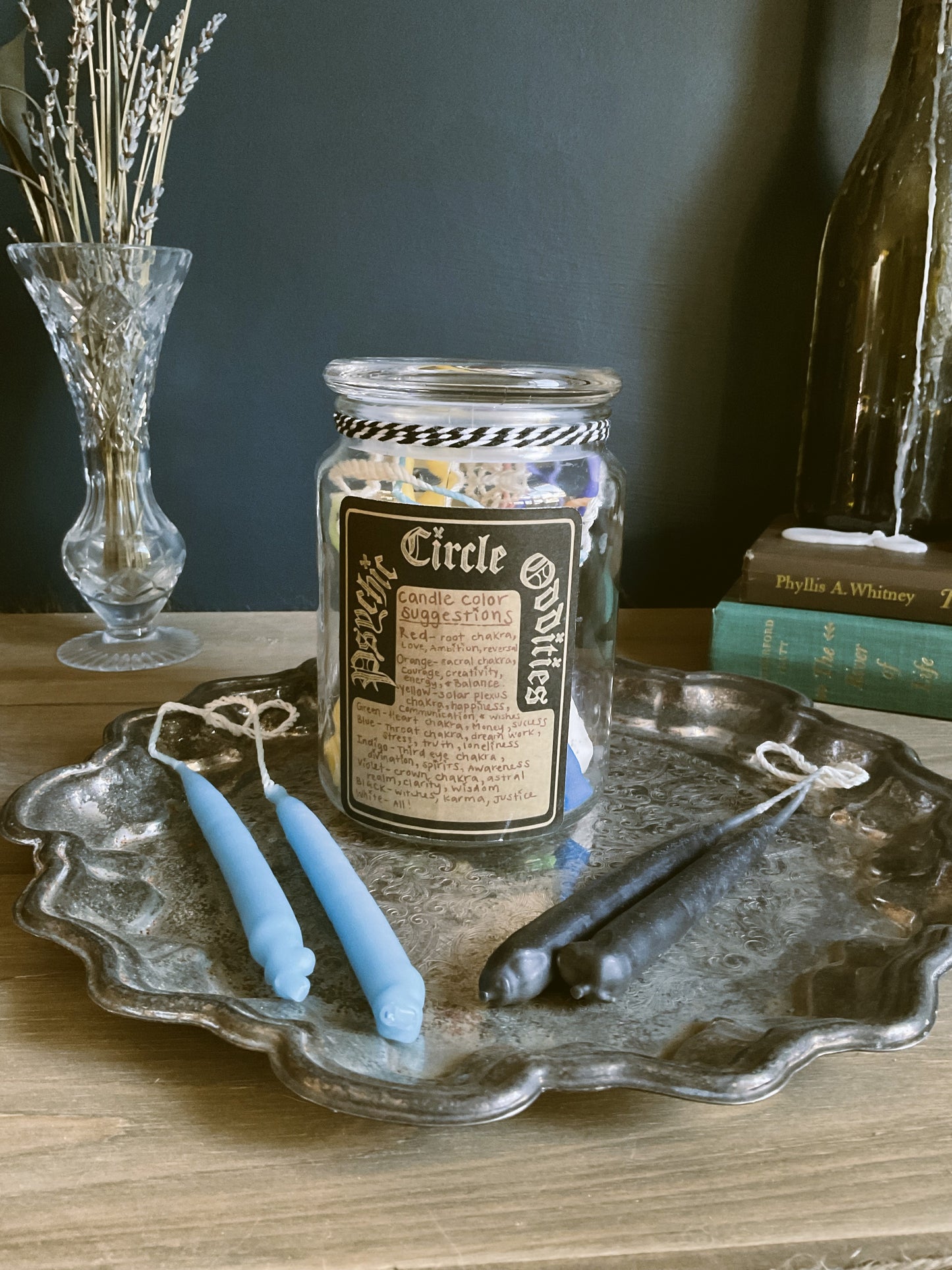 18 Hand-dipped Beeswax Spell Candles