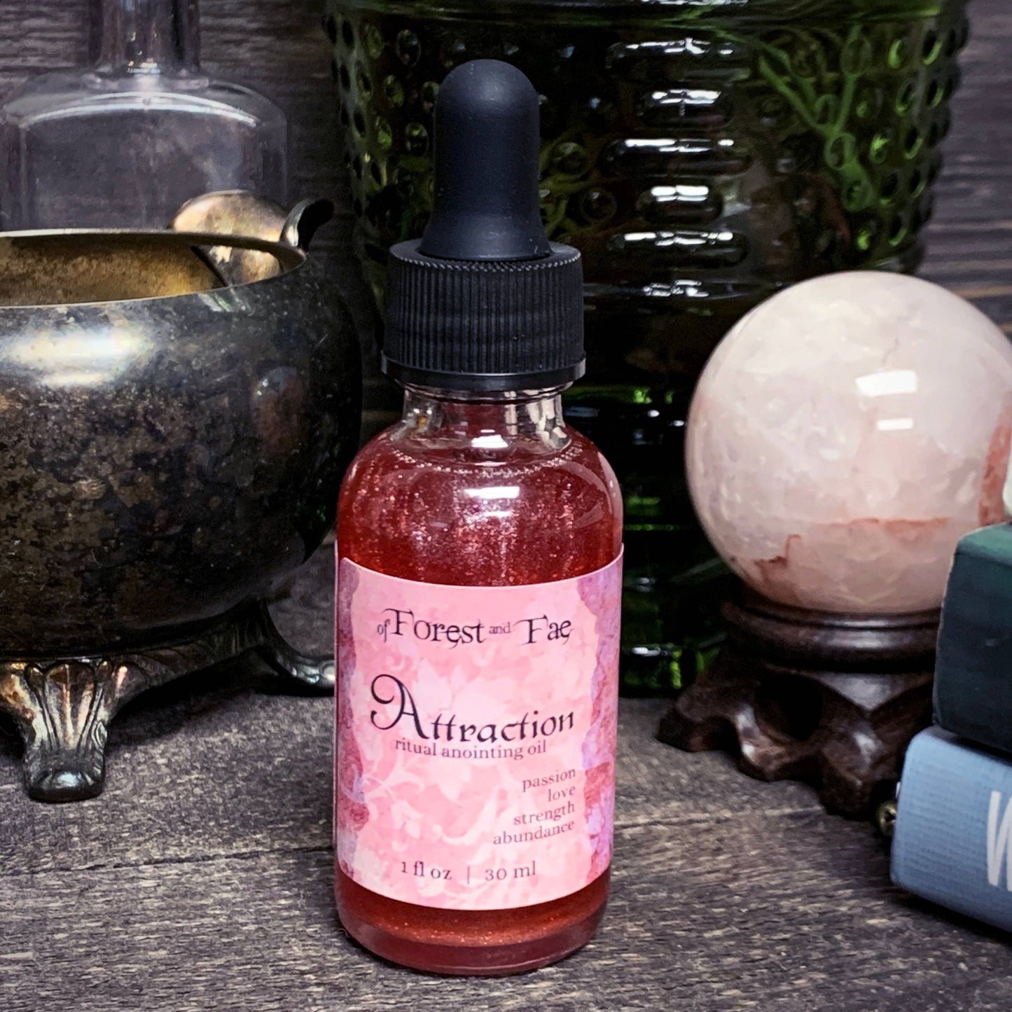 Attraction Ritual Oil • Witchy Love & Abundance Altar Oil