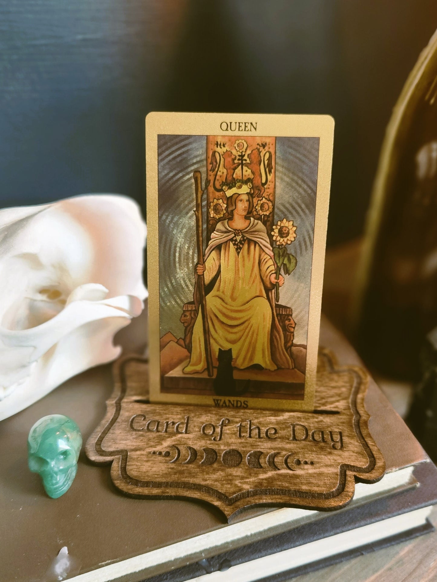 Card of the Day Tarot Stand, Wooden Tarot Card Holder