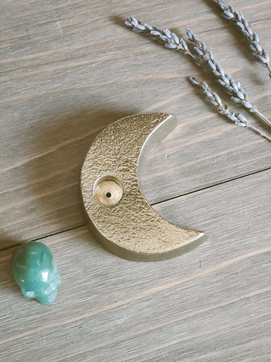 Crescent Moon Chime Candle Holder