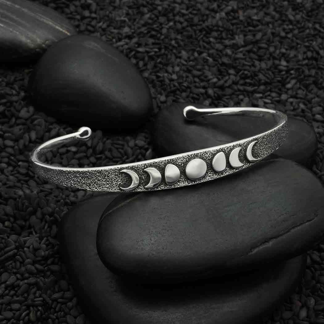 Moon Phase Bracelet: Sterling Silver