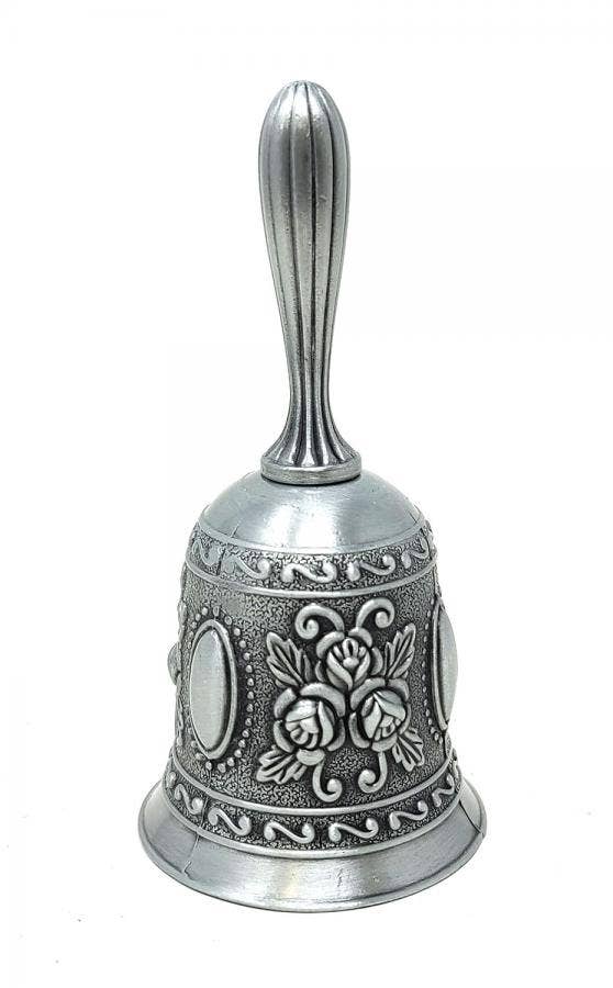 Charcoal Grey- Floral Design Altar Bell