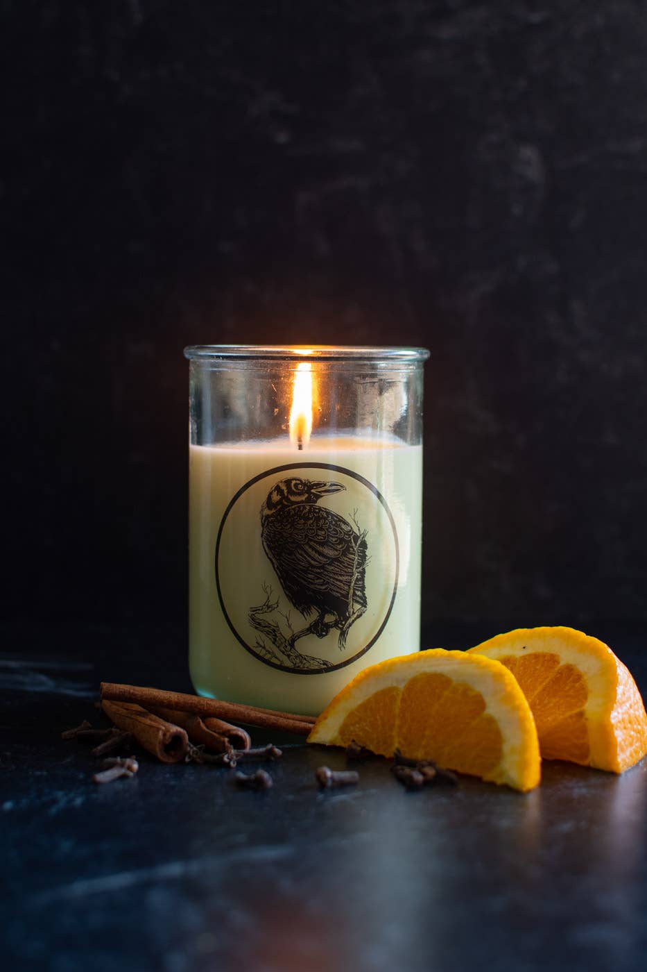 Soy Candle with Cotton Wick - Quoth the Raven