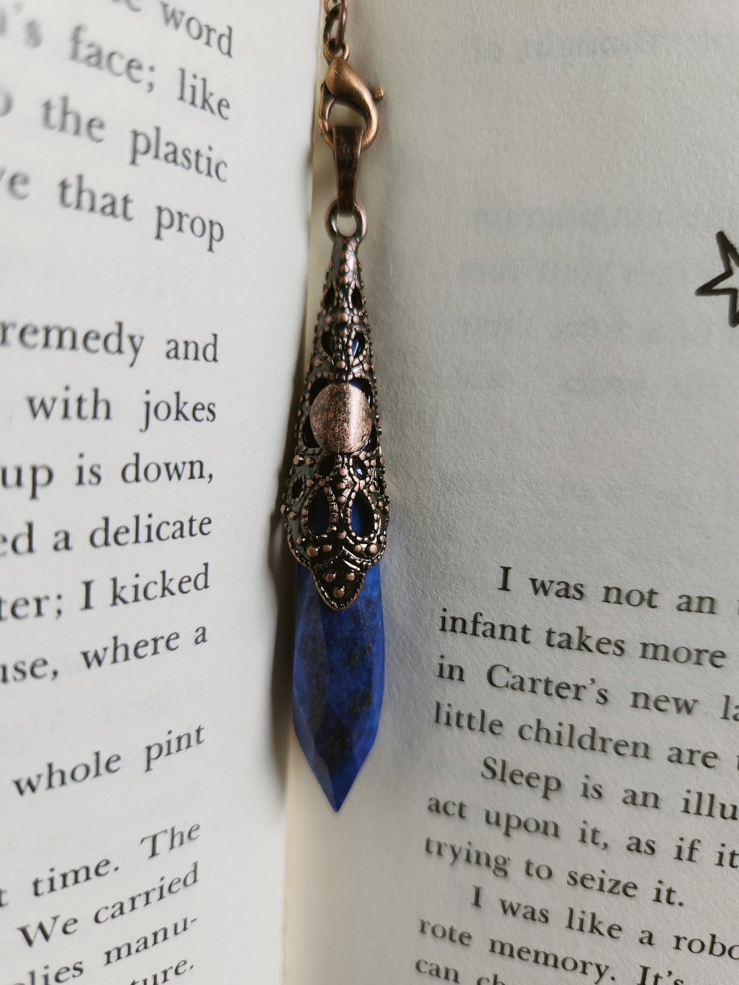 Lapis Copper Pendulum - "Spiritual Power & Telepathy"